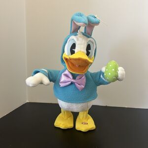 Donald Duck Hallmark Disney Plush DON'T PULL MY EARS Dancing Singing - Tested